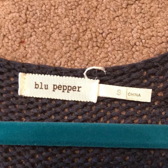 Blu Pepper Navy Sweater - Picture 2 of 2